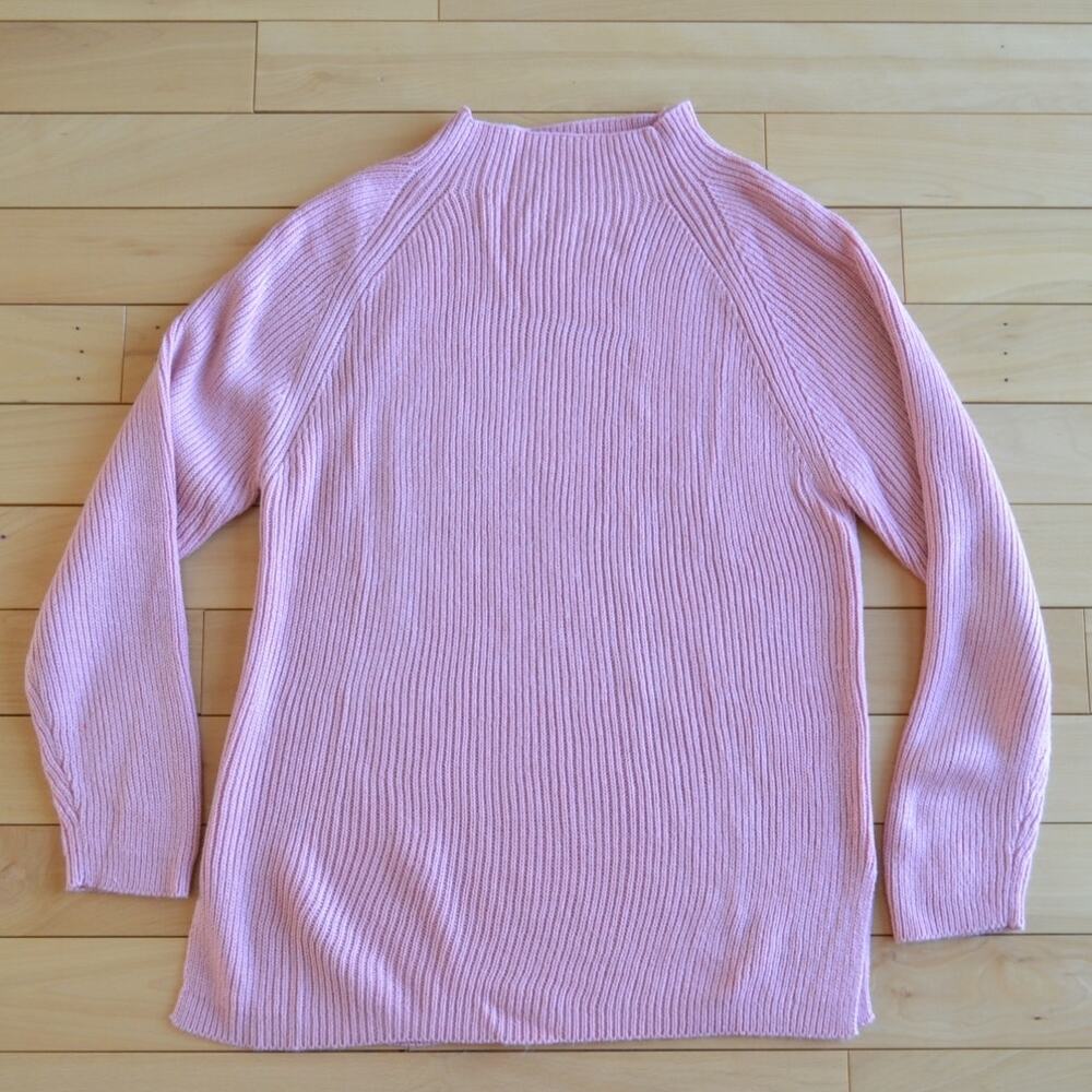 Vintage Carolyn Taylor Mock Neck Sweater Pink Size Large